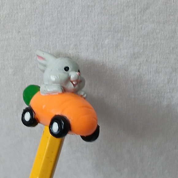 Vintage Russ Pencil Some Bunny Loves You ME Easter Bunny Carrot Car Gift BR9 - Picture 3 of 10